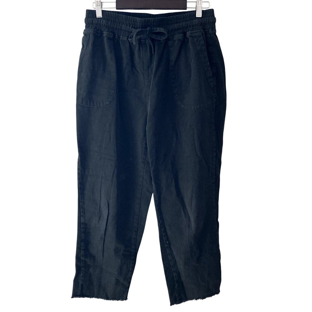 Thread & Supply Tuscany Jogger Cropped Pants Black Large